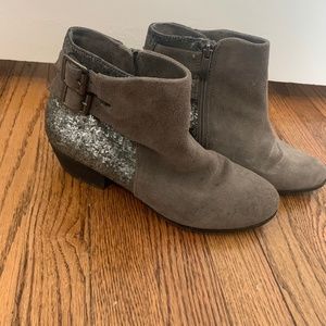 Vince Camuto Suede Glitter Bootie